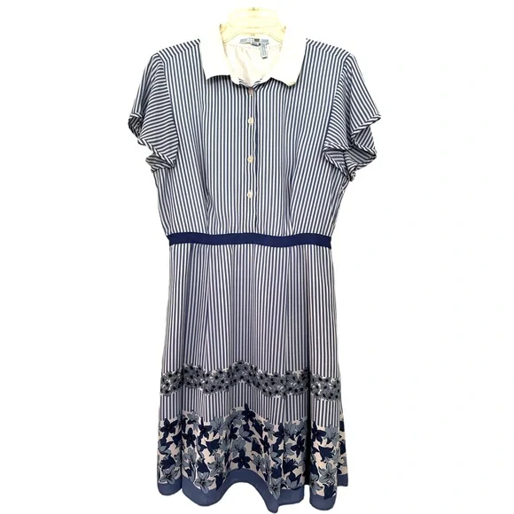 Draper James blue and white dress-Size 12-DARLING dress! - Picture 2 of 6